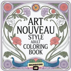 Lab, Inkspirations Art Nouveau Style Adult Coloring: A Coloring Pages of Elegant Women, Flowing Florals, and Intricate Patterns Inspired by the Golden Age of Design. Lab, Inkspirations Art Nouveau Style Adult Coloring: A Coloring Pages of Elegant Women, Flowing Florals, and Intricate Patterns Inspired by the Golden Age of Design.