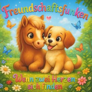 Positivvibes, Spread Freundschaftsfunken – Wenn zwei Herzen sich finden: Eine liebevolle Tiergeschichte über Mut, Freundschaft & Zusammenhalt Pony & Hund Abenteuer ... ... ein mutiges Fohlen und einen kleinen Hund Positivvibes, Spread Freundschaftsfunken – Wenn zwei Herzen sich finden: Eine liebevolle Tiergeschichte über Mut, Freundschaft & Zusammenhalt Pony & Hund Abenteuer ... ... ein mutiges Fohlen und einen kleinen Hund