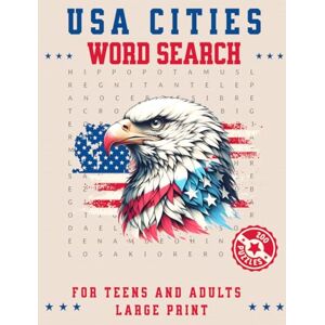 Loom, Aluma 50 States Word Search for Teens, Adults and Seniors: 200 Fun and Educational Puzzles – Large Print Edition: Discover U.S. Cities from Every State – ... Brain-Boosting Word Find Game with Solutions Loom, Aluma 50 States Word Search for Teens, Adults and Seniors: 200 Fun and Educational Puzzles – Large Print Edition: Discover U.S. Cities from Every State – ... Brain-Boosting Word Find Game with Solutions