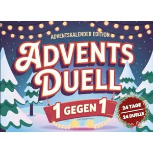 Webermann, Lina Adventsduell: 1 gegen 1 Duell-Adventskalender 2025 – 24 lustige Rätsel und Spiele für zwei – Zum Verschenken für Freunde, Eltern oder Paare Webermann, Lina Adventsduell: 1 gegen 1 Duell-Adventskalender 2025 – 24 lustige Rätsel und Spiele für zwei – Zum Verschenken für Freunde, Eltern oder Paare