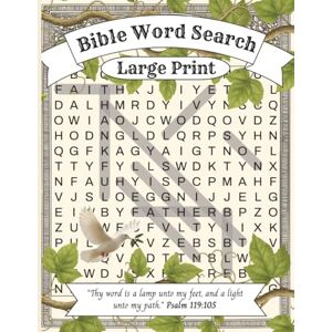 Paper Trail, AE Large Print Bible Word Search for Adults: 70 Scripture-Themed Puzzles with Inspirational Verses – Fun and Relaxing Activity Book Paper Trail, AE Large Print Bible Word Search for Adults: 70 Scripture-Themed Puzzles with Inspirational Verses – Fun and Relaxing Activity Book