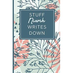 Fringe, Loveable Stuff Niamh Writes Down: Personalized Journal / Notebook (6 x 9 inch) STUNNING Tropical Teal and Blush Pink Pattern Fringe, Loveable Stuff Niamh Writes Down: Personalized Journal / Notebook (6 x 9 inch) STUNNING Tropical Teal and Blush Pink Pattern