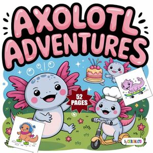 Chromato Axolotl Adventures Coloring Book: Cute Axolotl Coloring Book for Kids Ages 3–8, 4 to 7 and Above Fun, Easy, and Bold Animal Designs for Preeschoolers ... Adults (Cute Animals Coloring Book Series) Chromato Axolotl Adventures Coloring Book: Cute Axolotl Coloring Book for Kids Ages 3–8, 4 to 7 and Above Fun, Easy, and Bold Animal Designs for Preeschoolers ... Adults (Cute Animals Coloring Book Series)