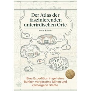 Schmitt, Anton Der Atlas der faszinierenden unterirdischen Orte: Eine Expedition in geheime Bunker, vergessene Minen und verborgene Städte. Der ultimative Guide für Urban Explorer und Abenteurer Schmitt, Anton Der Atlas der faszinierenden unterirdischen Orte: Eine Expedition in geheime Bunker, vergessene Minen und verborgene Städte. Der ultimative Guide für Urban Explorer und Abenteurer