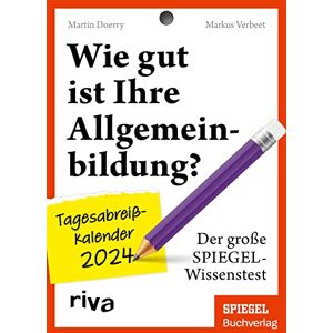RIVA How good is your general education? Daily tear-off calendar 2024 RIVA How good is your general education? Daily tear-off calendar 2024