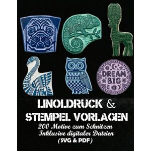 Asine, printa Linoldruck & Stempel Vorlagen: 200 Motive zum Schnitzen, Inklusive digitaler Dateien (SVG & PDF) Asine, printa Linoldruck & Stempel Vorlagen: 200 Motive zum Schnitzen, Inklusive digitaler Dateien (SVG & PDF)
