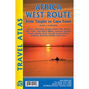 ITMB Publishing Ltd Africa West Route: Tangier Cape Town via Senegal atlas ITMB Publishing Ltd Africa West Route: Tangier Cape Town via Senegal atlas