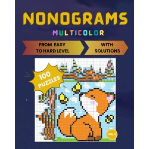 Tails, Robin Nonograms Multicolor vol. 2: 100 hanjie picross griddlers puzzles Tails, Robin Nonograms Multicolor vol. 2: 100 hanjie picross griddlers puzzles