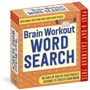 Calendars, Workman Brain Workout Word Search Page-A-Day® Calendar 2025: Fun-to-Solve Puzzles Designed to Stretch Your Brain Calendars, Workman Brain Workout Word Search Page-A-Day® Calendar 2025: Fun-to-Solve Puzzles Designed to Stretch Your Brain