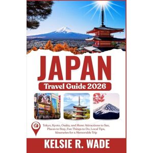 Wade, Kelsie R. Japan Travel Guide 2026: Tokyo, Kyoto, Osaka, and More: Attractions to See, Places to Stay, Fun Things to Do, Local Tips, Itineraries for a Memorable Trip Wade, Kelsie R. Japan Travel Guide 2026: Tokyo, Kyoto, Osaka, and More: Attractions to See, Places to Stay, Fun Things to Do, Local Tips, Itineraries for a Memorable Trip