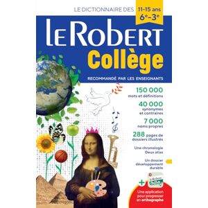 Le Robert College 2024: Monolingual French Dictionary for College Students (Le Robert Scolaire) Le Robert College 2024: Monolingual French Dictionary for College Students (Le Robert Scolaire)