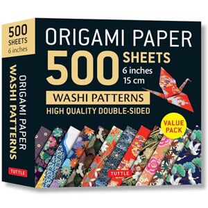Origami Paper 500 sheets Japanese Washi Patterns 6" (15 cm): Double-Sided Origami Sheets with 12 Different Designs (Instructions for 6 Projects Included) Origami Paper 500 sheets Japanese Washi Patterns 6" (15 cm): Double-Sided Origami Sheets with 12 Different Designs (Instructions for 6 Projects Included)