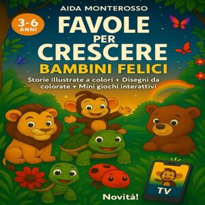 Monterosso, Aida Favole per Crescere bambini felici e sicuri: Storie illustrate a colori con animali protagonisti ed emozioni da scoprire. Favole educative e pagine ... giochi interattivi per bambini da 3 a 6 anni. Monterosso, Aida Favole per Crescere bambini felici e sicuri: Storie illustrate a colori con animali protagonisti ed emozioni da scoprire. Favole educative e pagine ... giochi interattivi per bambini da 3 a 6 anni.