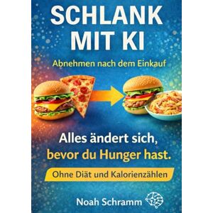 Schramm, Noah Schlank mit KI Mit künstlicher Intelligenz Gewicht verlieren – Abnehmen nach dem Einkauf als A4-Arbeitsbuch ohne Diät und Kalorienzählen Schramm, Noah Schlank mit KI Mit künstlicher Intelligenz Gewicht verlieren – Abnehmen nach dem Einkauf als A4-Arbeitsbuch ohne Diät und Kalorienzählen