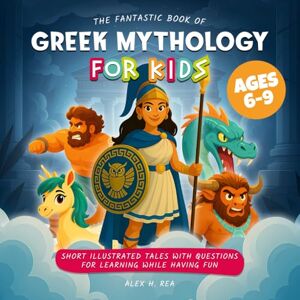 H. Rea, Alex The Fantastic Book of Greek Mythology for Kids: Short Illustrated Tales with Questions for Learning While Having Fun H. Rea, Alex The Fantastic Book of Greek Mythology for Kids: Short Illustrated Tales with Questions for Learning While Having Fun