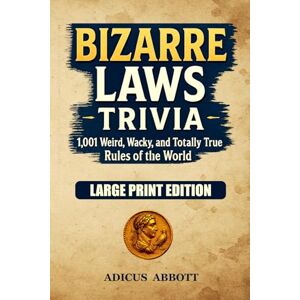 Abbott, Adicus Bizarre Laws Trivia (Large Print): 1,001 Weird, Wacky, and Totally True Rules of the World — A Fun Facts & Trivia Guide to Legal Oddities Abbott, Adicus Bizarre Laws Trivia (Large Print): 1,001 Weird, Wacky, and Totally True Rules of the World — A Fun Facts & Trivia Guide to Legal Oddities