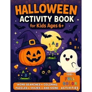 Books, Rulu Halloween Activity Book for Kids Ages 6+: 100+ Fun Puzzles, Games, Mazes, Coloring & More (Full Color Edition): Over 100 Pages of Full-Color Puzzles, Mazes, Coloring, Word Games & More! Books, Rulu Halloween Activity Book for Kids Ages 6+: 100+ Fun Puzzles, Games, Mazes, Coloring & More (Full Color Edition): Over 100 Pages of Full-Color Puzzles, Mazes, Coloring, Word Games & More!
