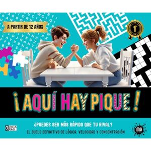 Plásticayvisual, MG ¡AQUÍ HAY PIQUE! ¿Puedes ser más rápido que tu rival?: Un libro de pasatiempos y retos divertidos para competir en familia o amigos, reír y desconectarse de las pantallas. A partir de 12 años. Plásticayvisual, MG ¡AQUÍ HAY PIQUE! ¿Puedes ser más rápido que tu rival?: Un libro de pasatiempos y retos divertidos para competir en familia o amigos, reír y desconectarse de las pantallas. A partir de 12 años.