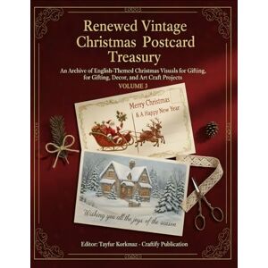 Publication, Craftify Renewed Vintage Christmas Postcard Treasury Volume 3: An Archive of English-Themed Christmas Visuals for Gifting, Decor, and Art Craft Projects (THE ... of Artistically Restored Images, Perfect) Publication, Craftify Renewed Vintage Christmas Postcard Treasury Volume 3: An Archive of English-Themed Christmas Visuals for Gifting, Decor, and Art Craft Projects (THE ... of Artistically Restored Images, Perfect)