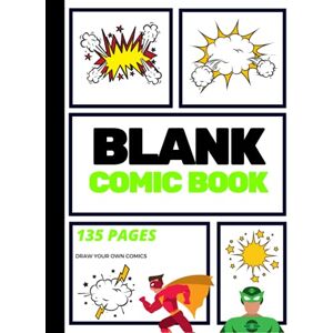 Lightning, Arnie Blank Comic Book: Create Your Own Comic Strip, Blank Comic Panels, 135 Pages, Lime Green (Large, 8.25 x 11 in.) (Action Comics) Lightning, Arnie Blank Comic Book: Create Your Own Comic Strip, Blank Comic Panels, 135 Pages, Lime Green (Large, 8.25 x 11 in.) (Action Comics)