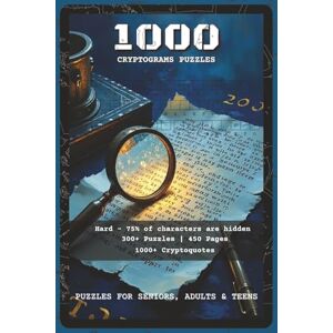 Crossword, VDS 1000 Cryptograms Puzzles: Cryptogram Puzzles with Challenging and Fun Quotes, Sayings, and More 6x9 inches, 450 pages 330+ Puzzles — Gift for ... Enthusiasts (The Ultimate Puzzle Vault) Crossword, VDS 1000 Cryptograms Puzzles: Cryptogram Puzzles with Challenging and Fun Quotes, Sayings, and More 6x9 inches, 450 pages 330+ Puzzles — Gift for ... Enthusiasts (The Ultimate Puzzle Vault)