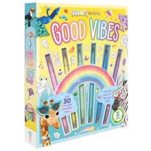 Igloo Books Ltd Good Vibes (Colouring kit with brush tip pens and fine-liner ends) Igloo Books Ltd Good Vibes (Colouring kit with brush tip pens and fine-liner ends)