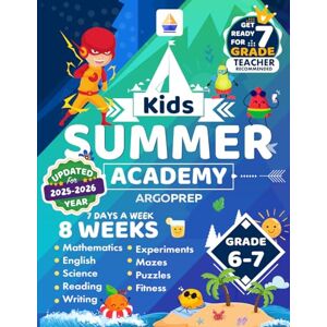 Brothers, Argo Kids Summer Academy by ArgoPrep Grades 6-7: 8 Weeks of Math, Reading, Science, Logic, Fitness and Yoga Online Access Included Prevent Summer Learning Loss Brothers, Argo Kids Summer Academy by ArgoPrep Grades 6-7: 8 Weeks of Math, Reading, Science, Logic, Fitness and Yoga Online Access Included Prevent Summer Learning Loss