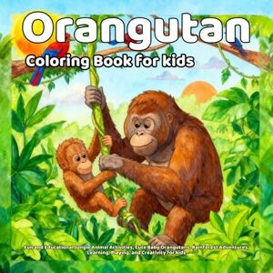 Arts, Life Orangutan Coloring Book: Fun and Educational Jungle Animal Activities, Cute Baby Orangutans, Rainforest Adventures, Learning, Playing, and Creativity for kids Arts, Life Orangutan Coloring Book: Fun and Educational Jungle Animal Activities, Cute Baby Orangutans, Rainforest Adventures, Learning, Playing, and Creativity for kids