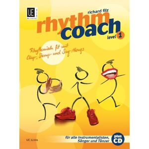 Filz, Richard Rhythm Coach (Level 1): Rhythmisch fit mit Clap-, Stomp- und Sing-Alongs. Band 1. für alle Instrumentalisten, Sänger und Tänzer. Filz, Richard Rhythm Coach (Level 1): Rhythmisch fit mit Clap-, Stomp- und Sing-Alongs. Band 1. für alle Instrumentalisten, Sänger und Tänzer.