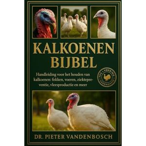 Vandenbosch, Dr. Pieter Kalkoenen Bijbel: handleiding voor het houden van kalkoenen : fokken, voeren, ziektepreventie, vleesproductie en meer Vandenbosch, Dr. Pieter Kalkoenen Bijbel: handleiding voor het houden van kalkoenen : fokken, voeren, ziektepreventie, vleesproductie en meer