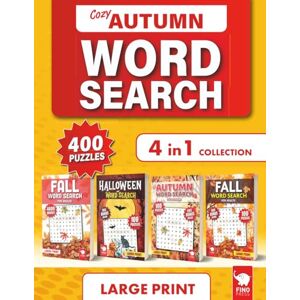 Press, Fino Cozy Autumn Word Search for Adults: 4-in-1 Large Print Collection — 400 Puzzles & 8,000+ Words to Discover! (Little Elephant Series) Press, Fino Cozy Autumn Word Search for Adults: 4-in-1 Large Print Collection — 400 Puzzles & 8,000+ Words to Discover! (Little Elephant Series)