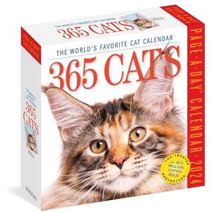 Workman Publishing 365 Cats Page-A-Day Calendar 2024: The World's Favourite Cat Calendar Workman Publishing 365 Cats Page-A-Day Calendar 2024: The World's Favourite Cat Calendar