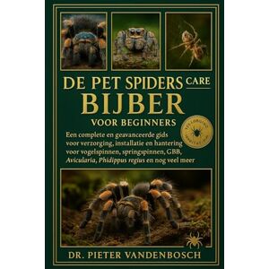 Vandenbosch, Dr. Pieter De Pet Spiders Care Bijbel Voor Beginners: Een complete en geavanceerde gids voor "Verzorging, installatie en hantering voor vogelspinnen, ... en ... en Phidippus regius en nog veel meer Vandenbosch, Dr. Pieter De Pet Spiders Care Bijbel Voor Beginners: Een complete en geavanceerde gids voor "Verzorging, installatie en hantering voor vogelspinnen, ... en ... en Phidippus regius en nog veel meer