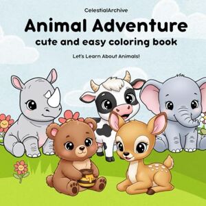 Archive, Celestial Animal Adventure, Animal Introduction: Coloring Book for Adults and Kids, Bold and Easy, Simple and Big Designs for Relaxation Featuring Animals Archive, Celestial Animal Adventure, Animal Introduction: Coloring Book for Adults and Kids, Bold and Easy, Simple and Big Designs for Relaxation Featuring Animals