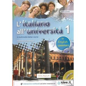 La Grassa, Matteo L'italiano all'universita: Libro e quaderno + Cd Audio 1 for English Speaker La Grassa, Matteo L'italiano all'universita: Libro e quaderno + Cd Audio 1 for English Speaker