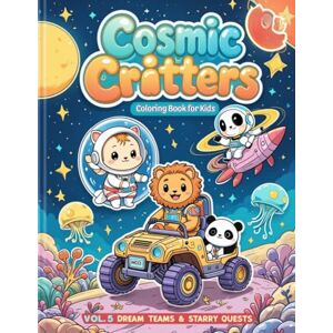 Muralidhar, Yeshodari Cosmic Critters Vol. 5: Dream Teams & Starry Quests 50 Animal Astronaut Coloring Pages for Kids Ages 4–10: Cute Space Adventures with Penguins, ... Critters: Adventures in the Animal Galaxy) Muralidhar, Yeshodari Cosmic Critters Vol. 5: Dream Teams & Starry Quests 50 Animal Astronaut Coloring Pages for Kids Ages 4–10: Cute Space Adventures with Penguins, ... Critters: Adventures in the Animal Galaxy)