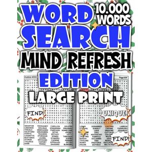 Salvatore, Modo Word Search Mind Refresh Edition 10,000 Words to Boost Mental Energy Salvatore, Modo Word Search Mind Refresh Edition 10,000 Words to Boost Mental Energy
