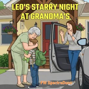 SpectraDune, FW Leo's Starry Night at Grandma's: A Reassuring Children's Story about overcoming sleepover anxiety, homesickness, and finding comfort at Grandma’s house: A Picture Book for Ages 3-7 SpectraDune, FW Leo's Starry Night at Grandma's: A Reassuring Children's Story about overcoming sleepover anxiety, homesickness, and finding comfort at Grandma’s house: A Picture Book for Ages 3-7