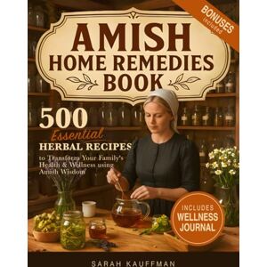 Kauffman, Sarah Amish Home Remedies Book: 500 Essential Herbal Recipes to Transform Your Family's Health & Wellness using Amish Wisdom Kauffman, Sarah Amish Home Remedies Book: 500 Essential Herbal Recipes to Transform Your Family's Health & Wellness using Amish Wisdom