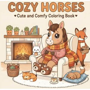 Rae, Neva Cozy Horses: Cute and Comfy Coloring Book for Adults & Teens Featuring Adorable Horses in Cozy Scenes for Stress Relief (Hygge Spaces for Relaxation) Rae, Neva Cozy Horses: Cute and Comfy Coloring Book for Adults & Teens Featuring Adorable Horses in Cozy Scenes for Stress Relief (Hygge Spaces for Relaxation)