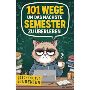 Theiss, Jens 101 Wege um das nächste Semester zu überleben: Der humorvolle Ratgeber fürs Studium mit Prokrastination, Prüfungsangst und Pesto Geschenk für Studenten Theiss, Jens 101 Wege um das nächste Semester zu überleben: Der humorvolle Ratgeber fürs Studium mit Prokrastination, Prüfungsangst und Pesto Geschenk für Studenten
