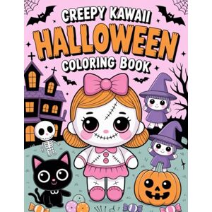 Coloring, Huebox Creepy Kawaii Halloween Coloring Book: Horror Kawaii Cute and Creepy Coloring Book for Adults with 50 Cute Adorable Pastel Goth Coloring, Huebox Creepy Kawaii Halloween Coloring Book: Horror Kawaii Cute and Creepy Coloring Book for Adults with 50 Cute Adorable Pastel Goth