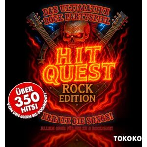 Verlag, Tokoko Hit Quest Rock Edition – Musik-Partyspiel mit 350 Rock-Hits zum Erraten per QR-Code: Errate Rock-, Metal- & Indie-Hits Für Erwachsene & Familien ... Geschenk (Hit Quest – Die Musikspiel-Reihe) Verlag, Tokoko Hit Quest Rock Edition – Musik-Partyspiel mit 350 Rock-Hits zum Erraten per QR-Code: Errate Rock-, Metal- & Indie-Hits Für Erwachsene & Familien ... Geschenk (Hit Quest – Die Musikspiel-Reihe)