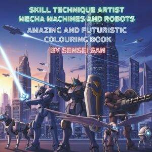 San, Sensei Skill Technique Artist Mecha Machines And Robots: Amazing And Futuristic Colouring Book, 8.5 x 8.5 inches San, Sensei Skill Technique Artist Mecha Machines And Robots: Amazing And Futuristic Colouring Book, 8.5 x 8.5 inches