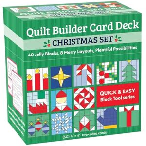 C&T Publishing, C&T Quilt Builder Card Deck Christmas Set: 40 Jolly Blocks, 8 Merry Layouts, Plentiful Possibilities C&T Publishing, C&T Quilt Builder Card Deck Christmas Set: 40 Jolly Blocks, 8 Merry Layouts, Plentiful Possibilities