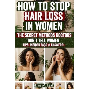 Leal, Erna M How to Stop Hair Loss in Women: A science-backed women hair regrowth guide with female hair loss solutions, meal plans, scalp routines, and ... loss and rebuild thicker, healthier hair. Leal, Erna M How to Stop Hair Loss in Women: A science-backed women hair regrowth guide with female hair loss solutions, meal plans, scalp routines, and ... loss and rebuild thicker, healthier hair.