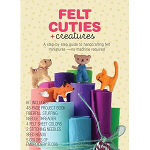 Iris, Delilah Felt Cuties & Creatures: A step-by-step guide to handcrafting felt miniatures-no machine required – Kit Includes: 48-page Project Book, Needle ... Seed Beads, 5 Colors of Embroidery Floss Iris, Delilah Felt Cuties & Creatures: A step-by-step guide to handcrafting felt miniatures-no machine required – Kit Includes: 48-page Project Book, Needle ... Seed Beads, 5 Colors of Embroidery Floss