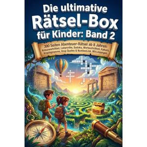 Publisher, Loka Die ultimative Rätsel-Box für Kinder: Band 2: 300 Seiten Abenteuer-Rätsel ab 8 Jahren: Kreuzworträtsel, Labyrinthe, Sudoku, Wortsuchrätsel, Kakuro, ... Drop Quotes & NumberLink. Mit Lösungen. Publisher, Loka Die ultimative Rätsel-Box für Kinder: Band 2: 300 Seiten Abenteuer-Rätsel ab 8 Jahren: Kreuzworträtsel, Labyrinthe, Sudoku, Wortsuchrätsel, Kakuro, ... Drop Quotes & NumberLink. Mit Lösungen.