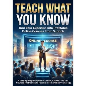 Clarke, Felix Teach What You Know: Turn Your Expertise Into Profitable Online Courses From Scratch: A Step-by-Step Blueprint to Create, Launch, and Sell Courses That Generate Passive Income While You Sleep Clarke, Felix Teach What You Know: Turn Your Expertise Into Profitable Online Courses From Scratch: A Step-by-Step Blueprint to Create, Launch, and Sell Courses That Generate Passive Income While You Sleep