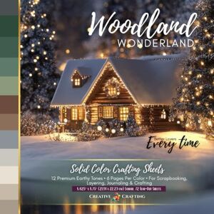 Creative Labs Woodland Wonderland Solid Colors Paper Pad – 8.5 × 8.5 Square, 72 Tear-Out Sheets: 12 Premium Earthy Tones • 6 Pages Per Color • For Scrapbooking, Layering, Journaling & Crafting Creative Labs Woodland Wonderland Solid Colors Paper Pad – 8.5 × 8.5 Square, 72 Tear-Out Sheets: 12 Premium Earthy Tones • 6 Pages Per Color • For Scrapbooking, Layering, Journaling & Crafting